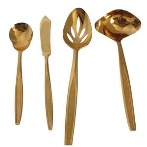 Royalton Antigua Gold Electroplate Serving Pieces Set Of 4